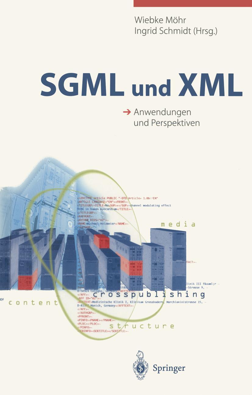 Vorderes Coverbild SGML und XML