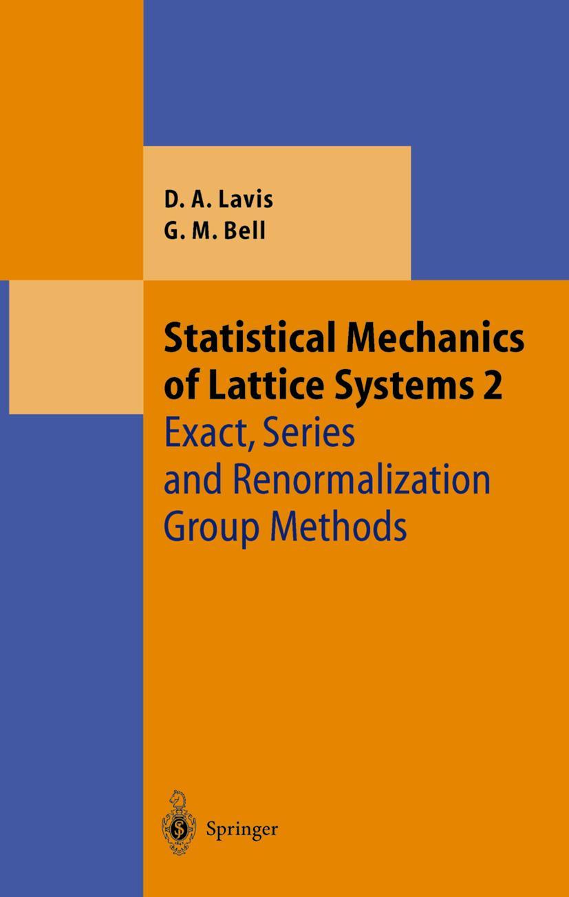 Vorderes Coverbild Statistical Mechanics of Lattice Systems