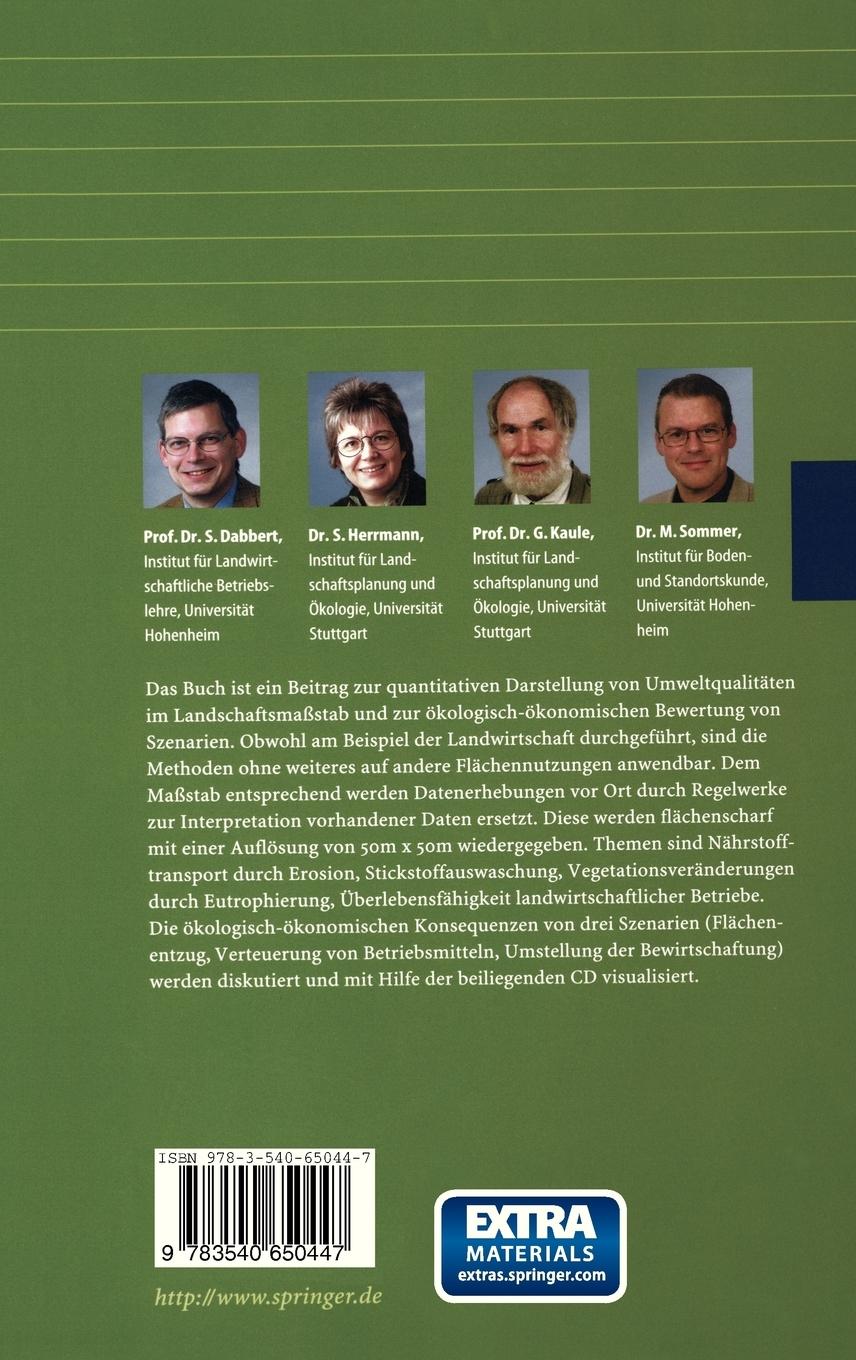 Rückseitencover Landschaftsmodellierung für die Umweltplanung