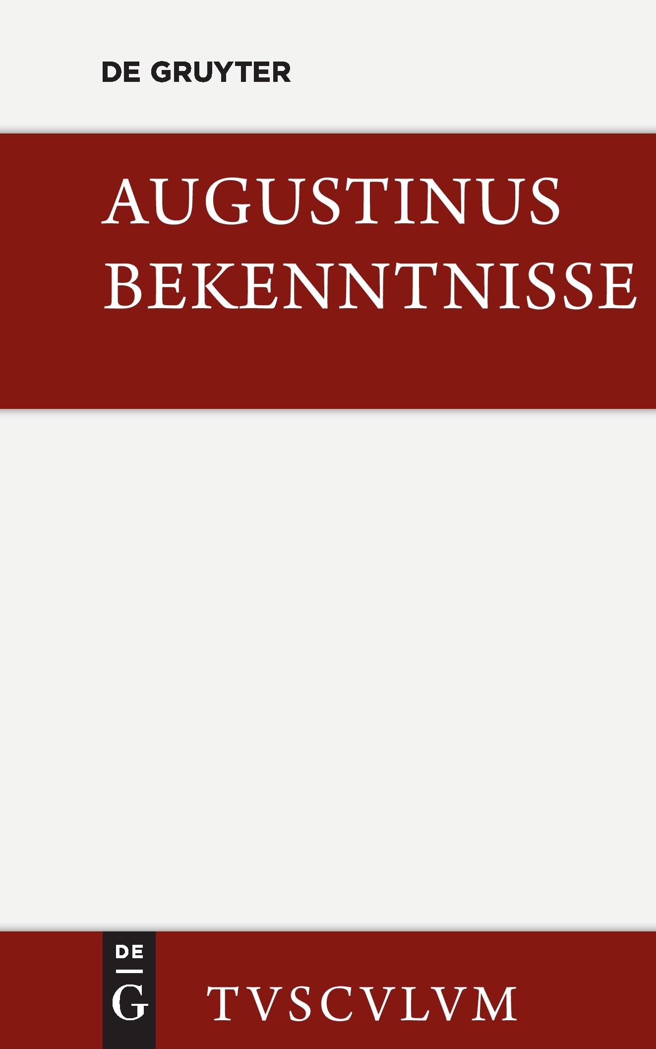 Vorderes Coverbild Bekenntnisse / Confessiones