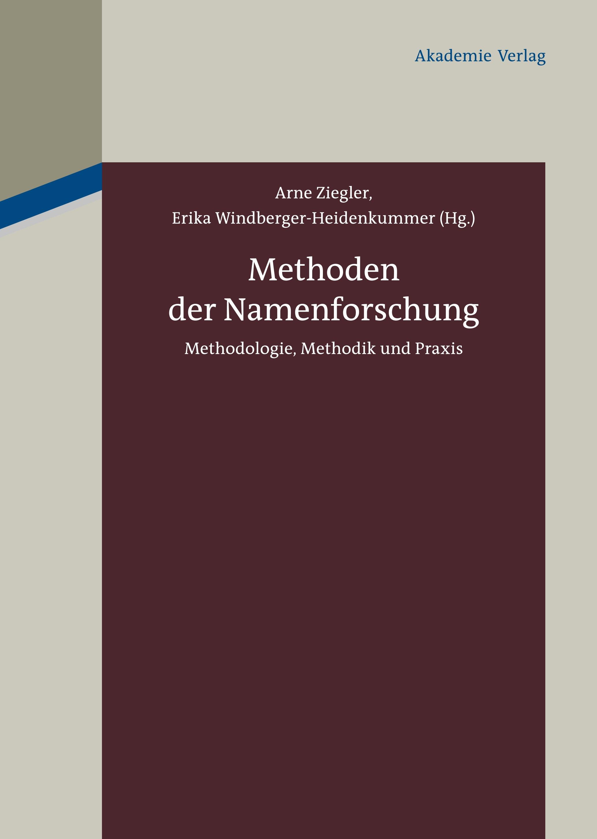 Vorderes Coverbild Methoden der Namenforschung