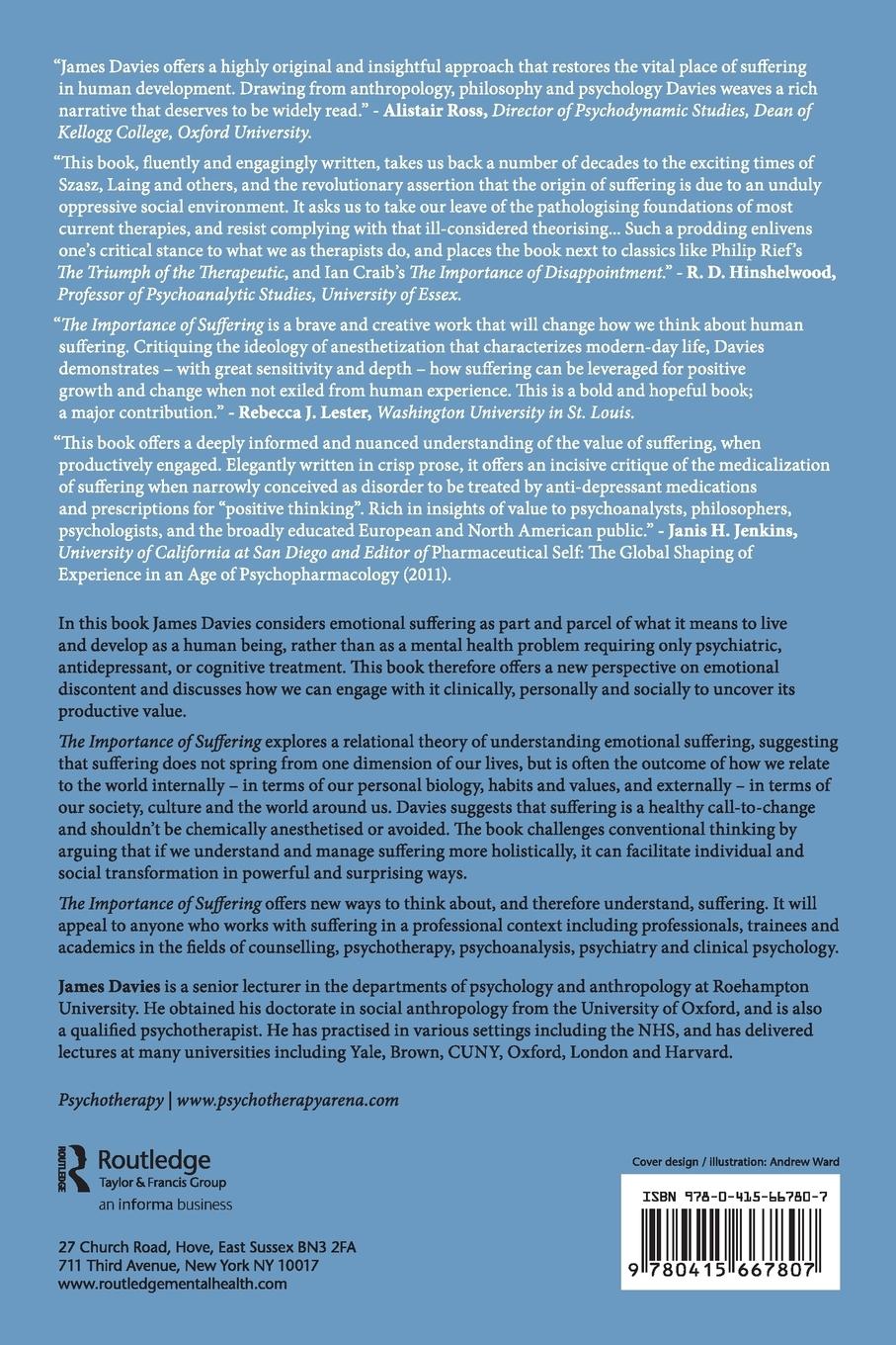 Rückseitencover The Importance of Suffering