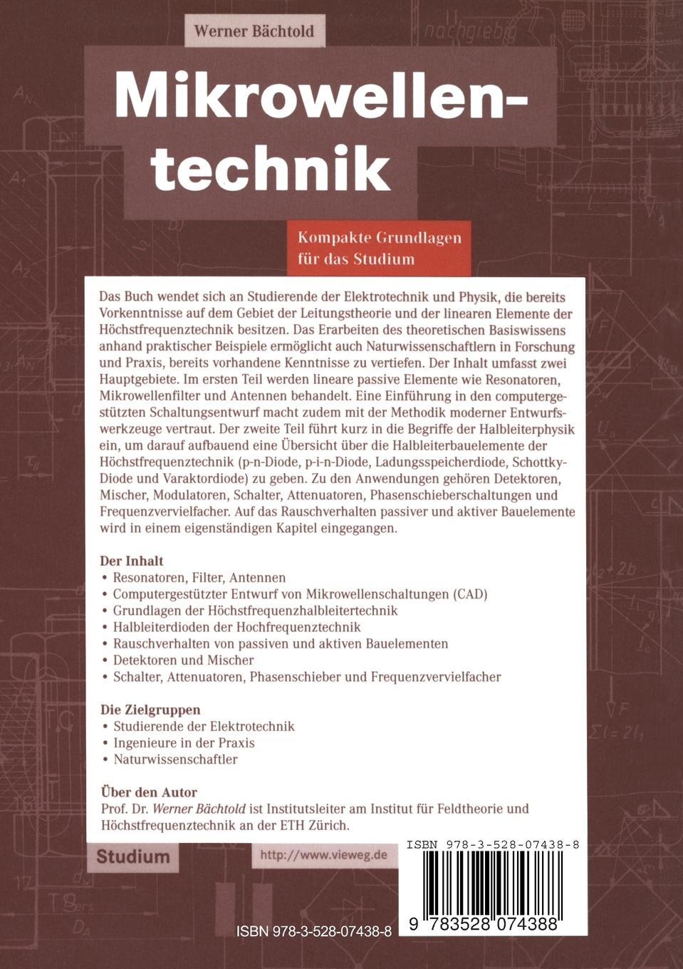 Rückseitencover Mikrowellentechnik