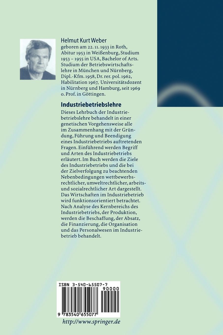 Rückseitencover Industriebetriebslehre