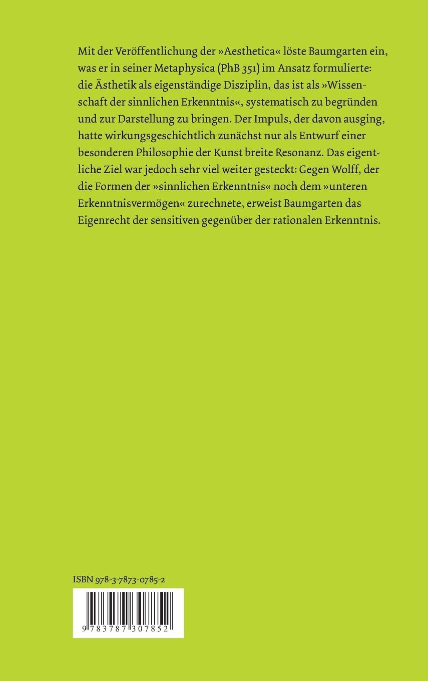 Rückseitencover Theoretische Ästhetik