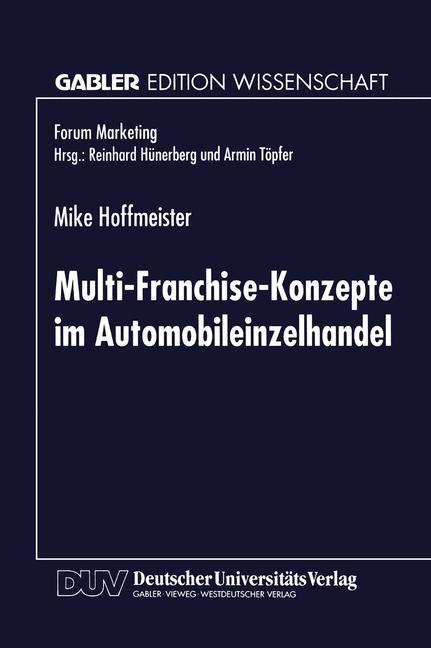 Vorderes Coverbild Multi-Franchise-Konzepte im Automobileinzelhandel