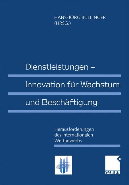 Vorderes Coverbild Dienstleistungen - Innovation für Wachstum und Beschäftigung