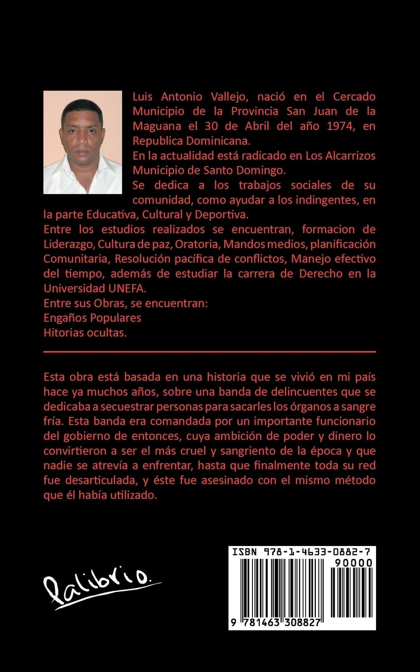 Rückseitencover Trafico de Organos Humanos