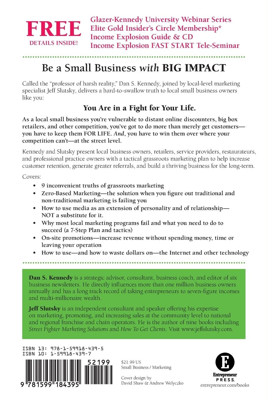 Rückseitencover No B.S. Grassroots Marketing