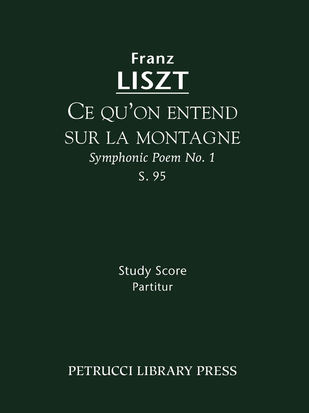 Vorderes Coverbild Ce qu'on entend sur la montagne, S.95