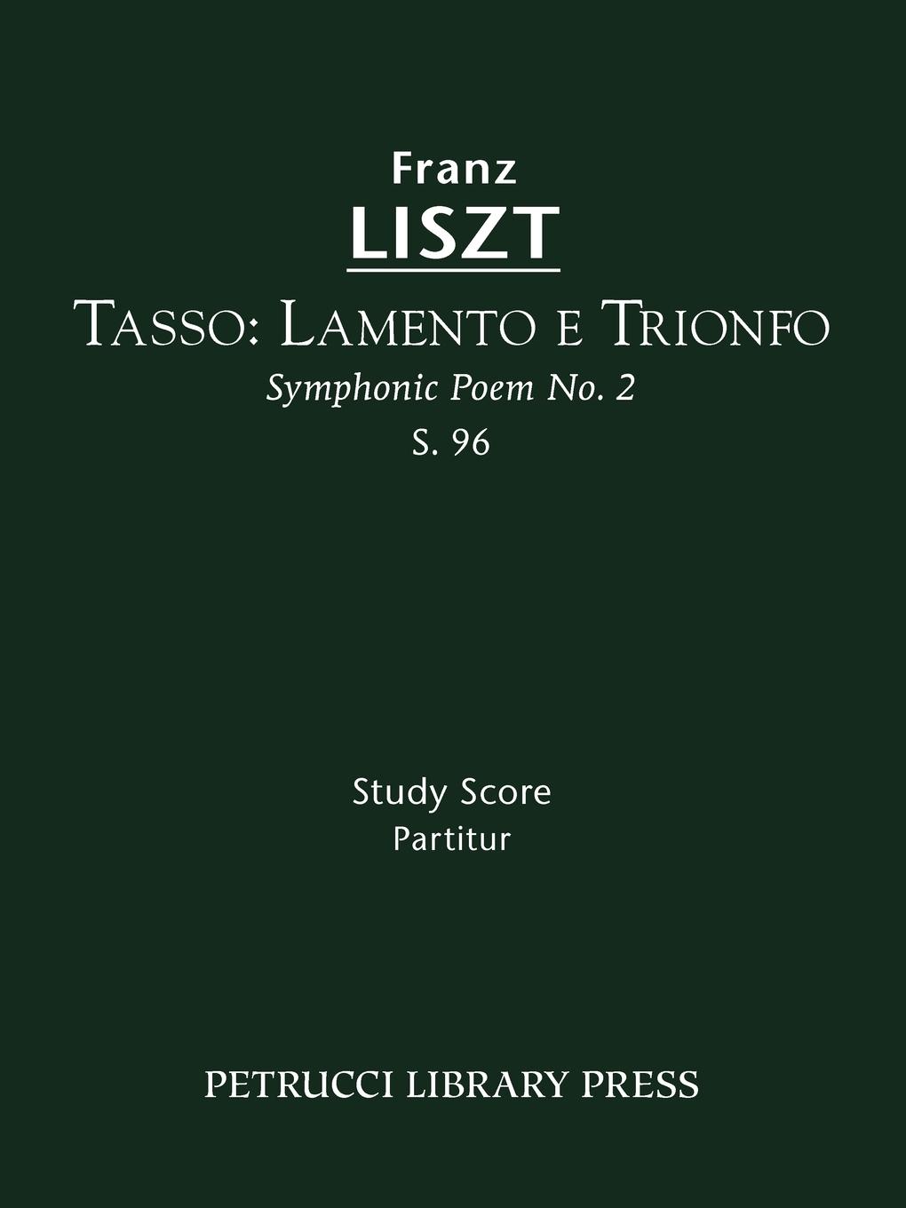 Vorderes Coverbild Tasso. Lamento e Trionfo, S.96