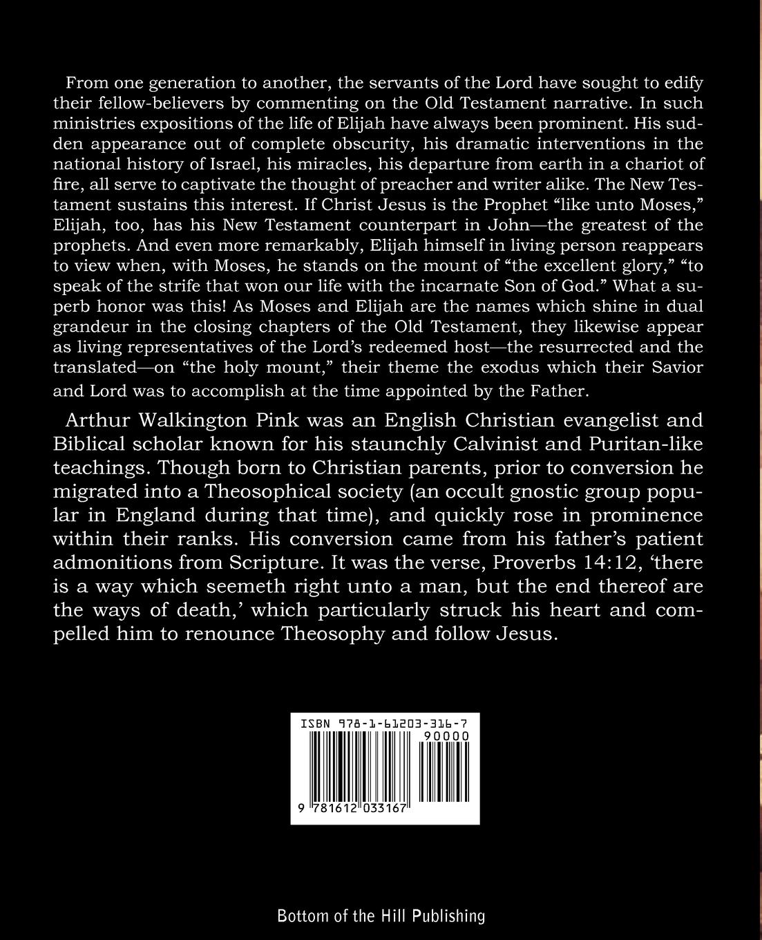 Rückseitencover The Life of Elijah