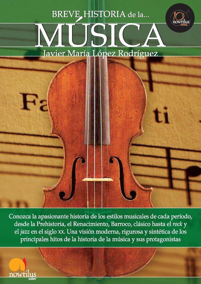 Vorderes Coverbild Breve historia de la música