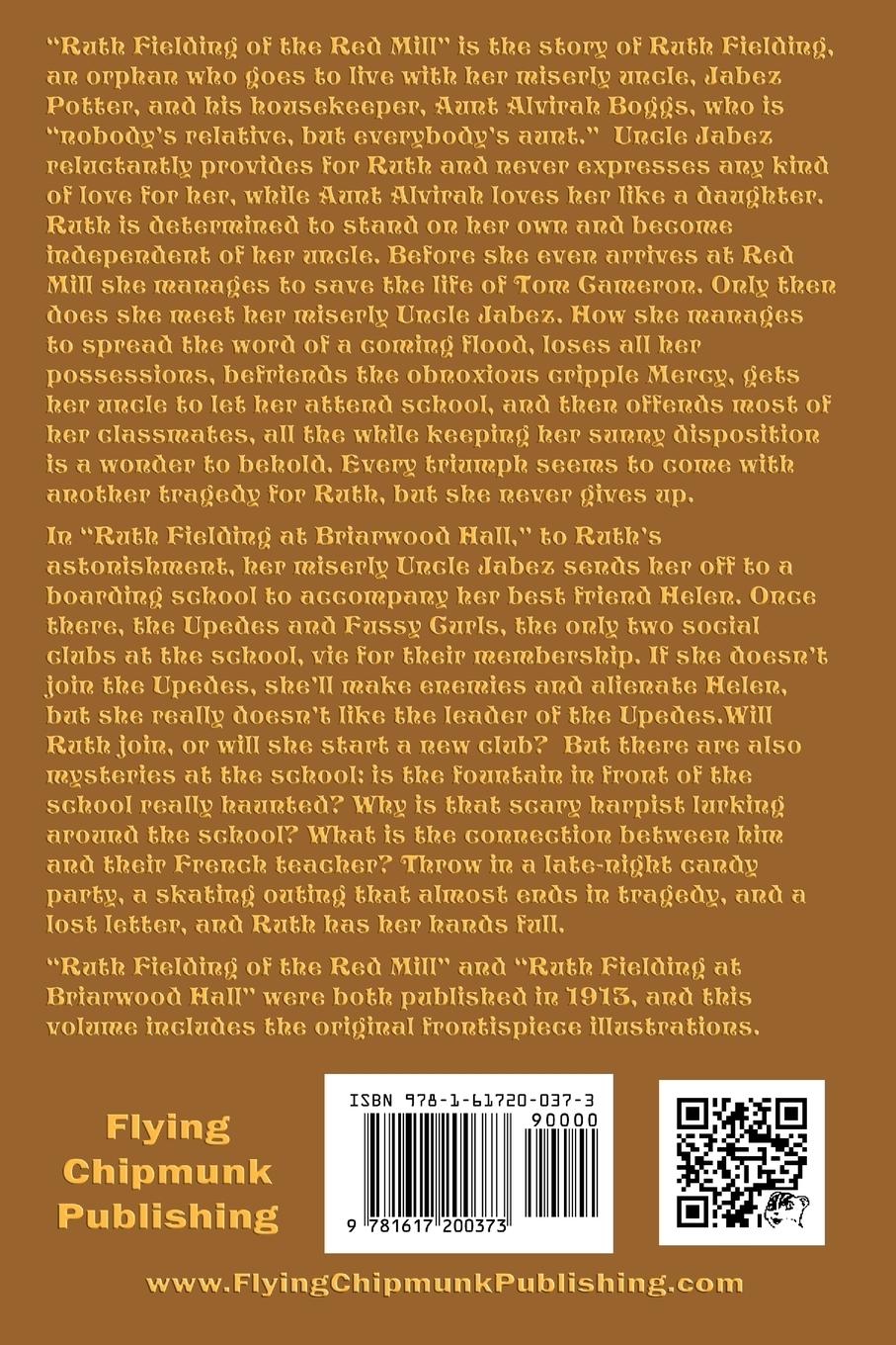 Rückseitencover Ruth Fielding, Volume 1