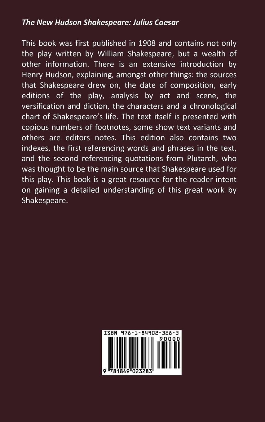 Rückseitencover The New Hudson Shakespeare