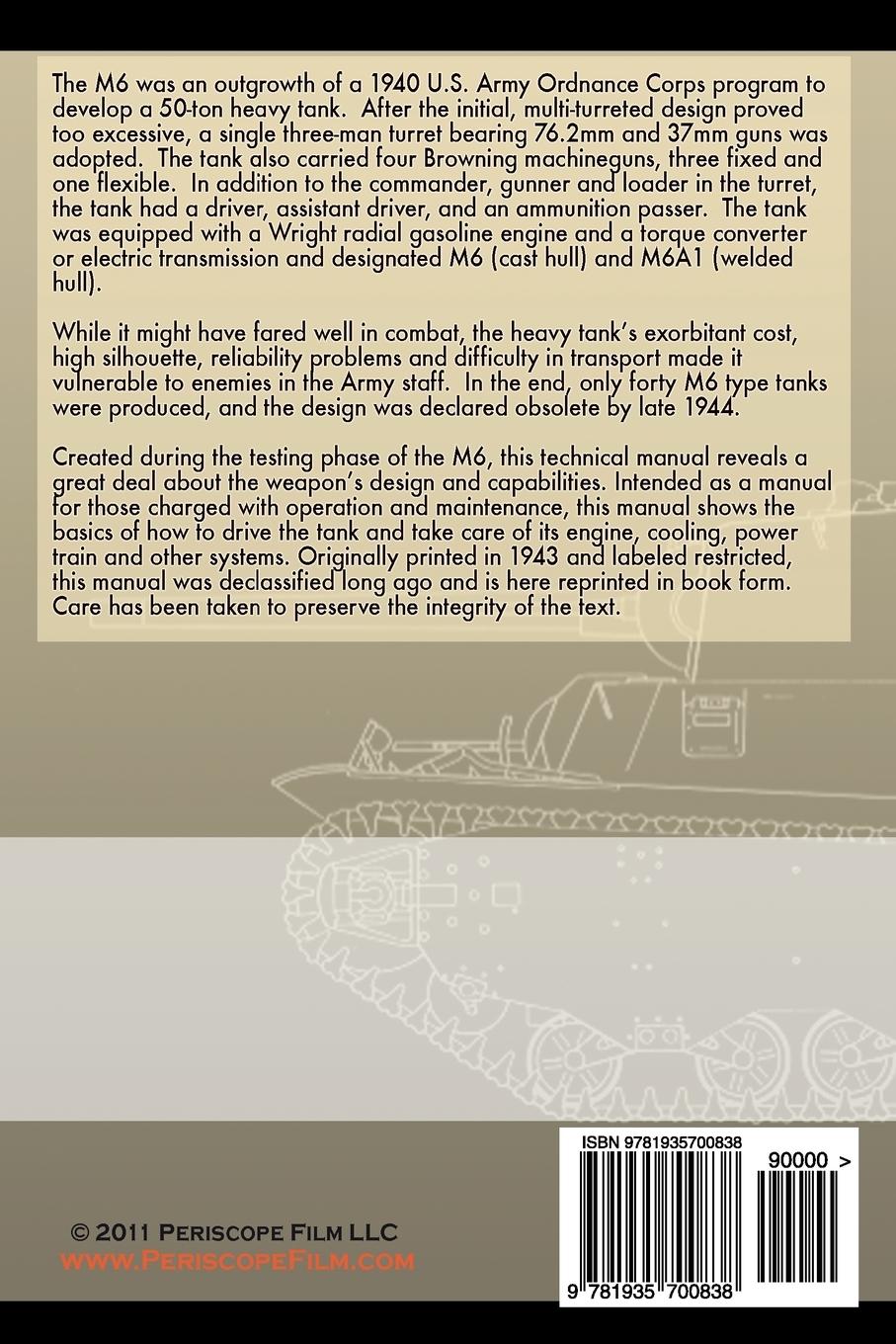 Rückseitencover M6 and M6A1 Heavy Tanks Technical Manual