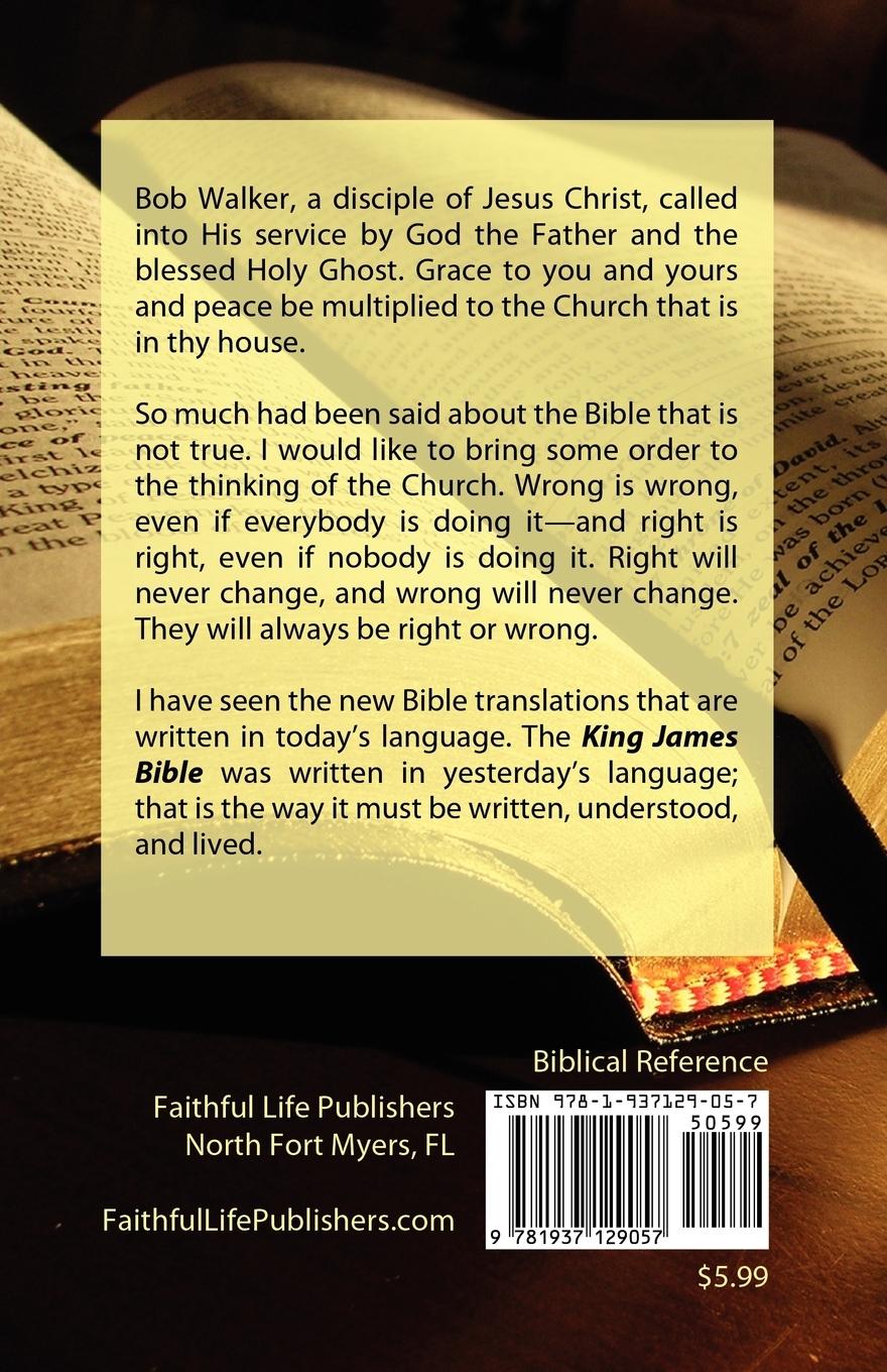 Rückseitencover Bible Treatise