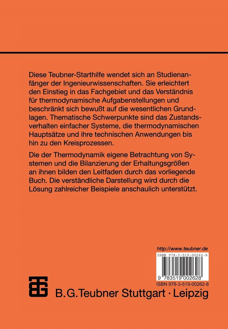Rückseitencover Starthilfe Thermodynamik