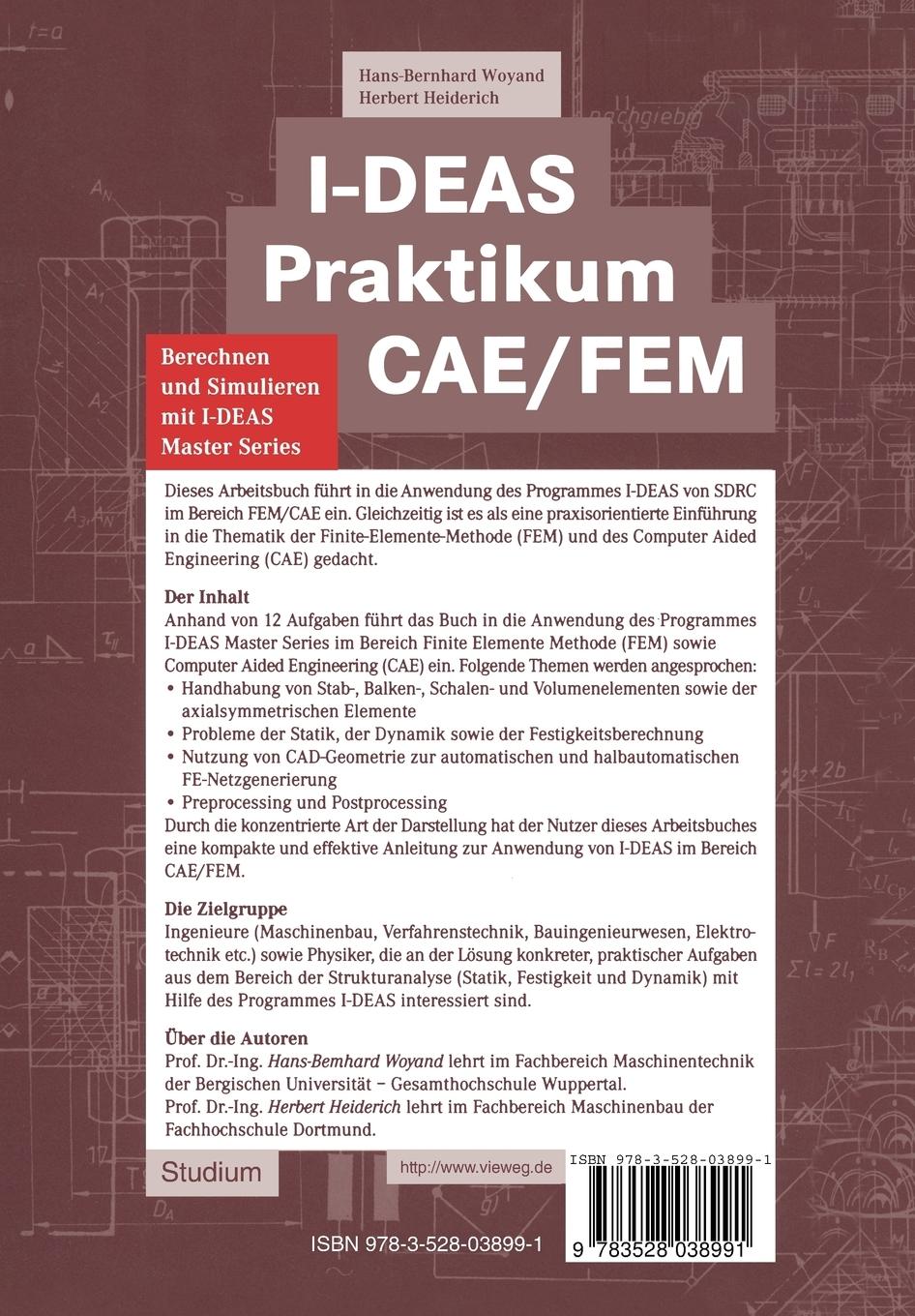 Rückseitencover I-DEAS Praktikum CAE/FEM