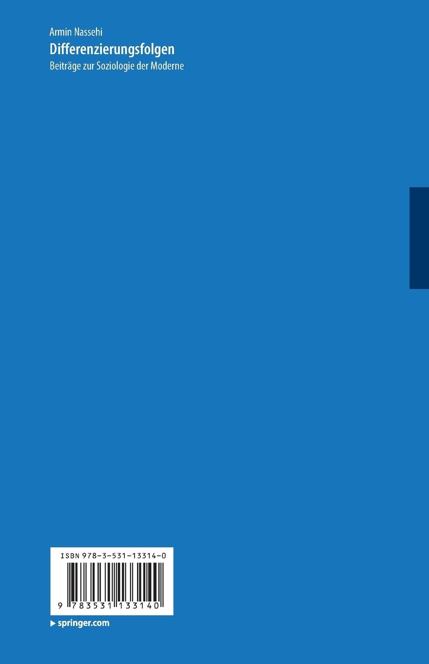 Rückseitencover Differenzierungsfolgen