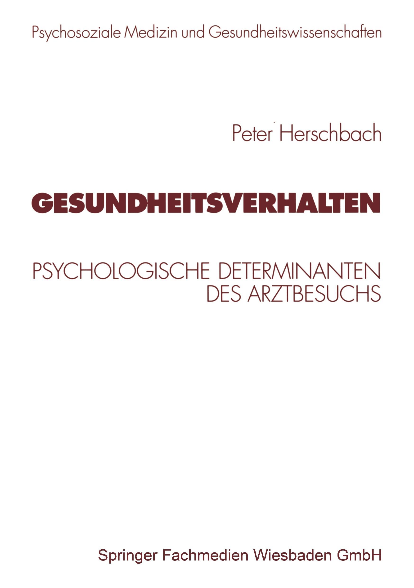 Vorderes Coverbild Gesundheitsverhalten