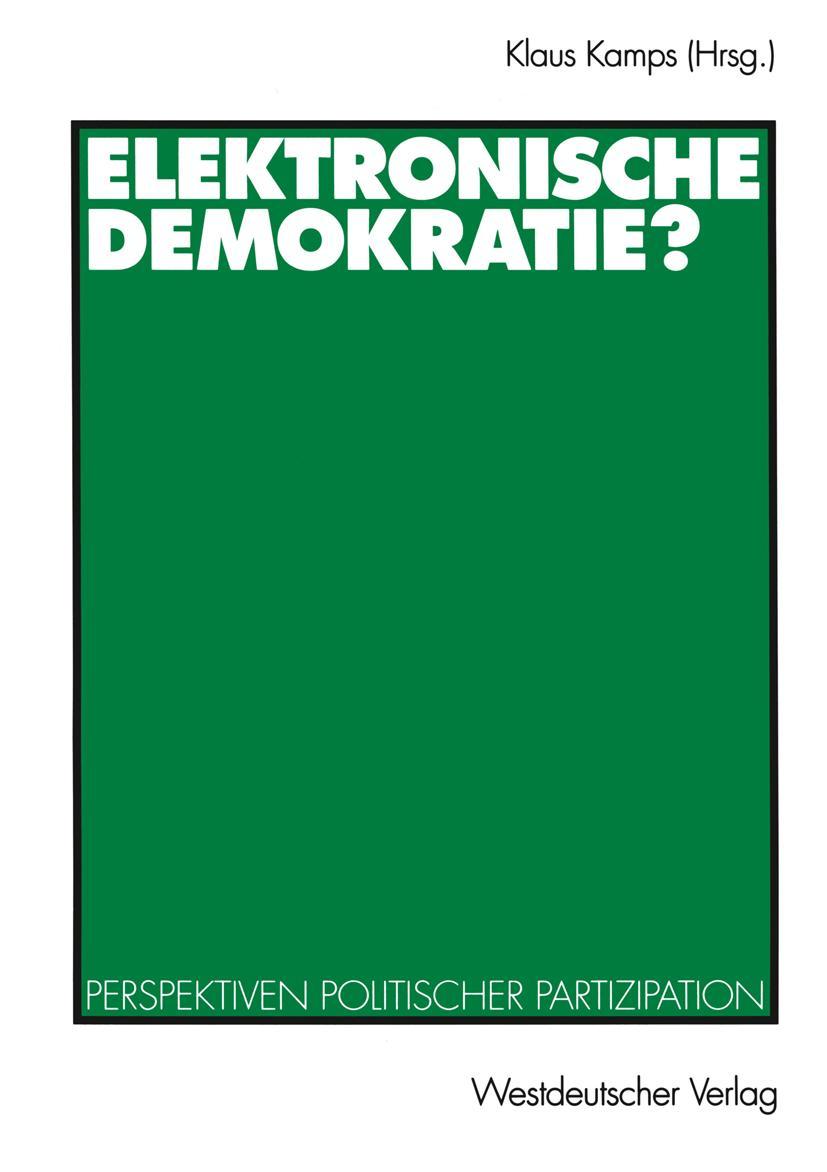 Vorderes Coverbild Elektronische Demokratie?