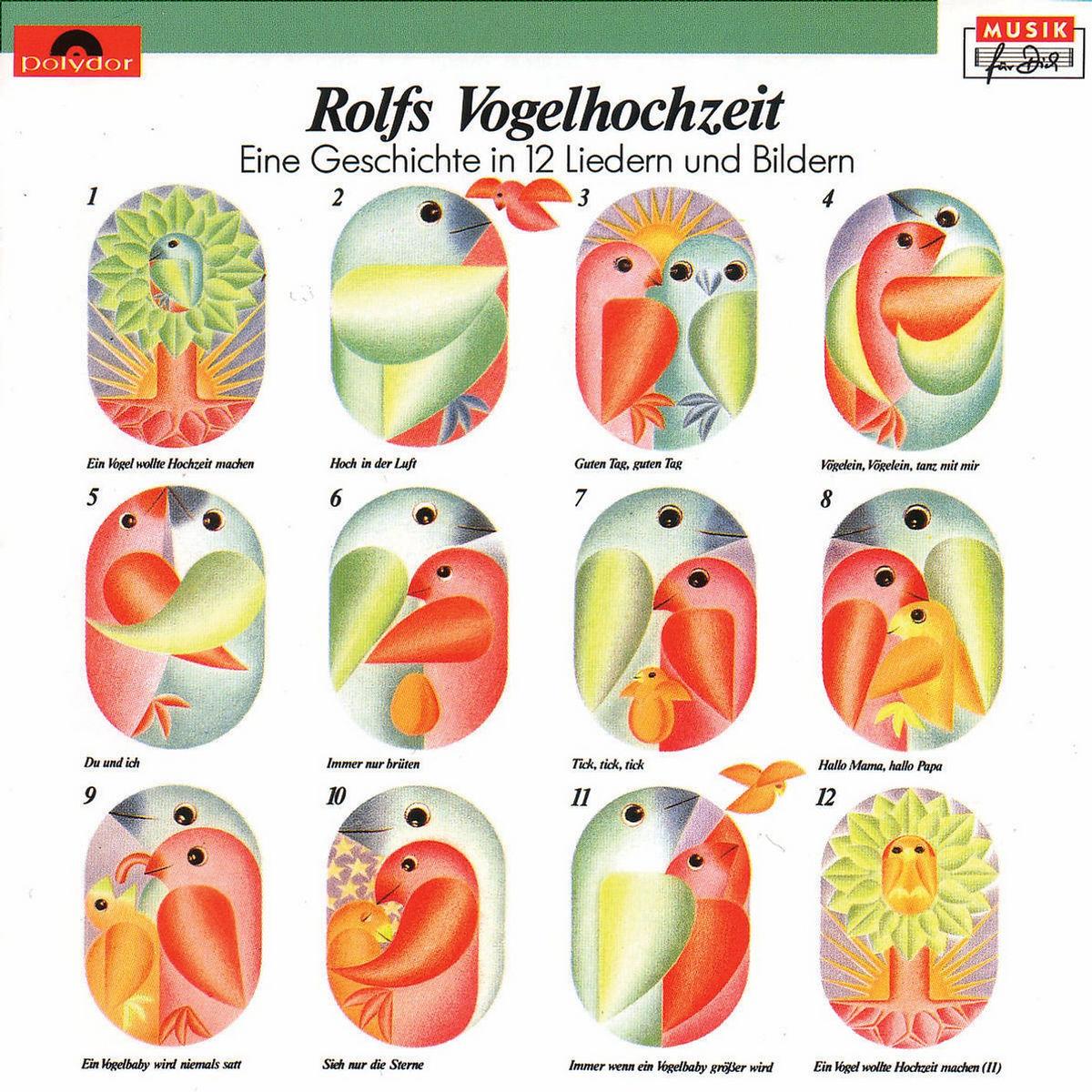 Vorderes Coverbild Rolfs Vogelhochzeit. CD