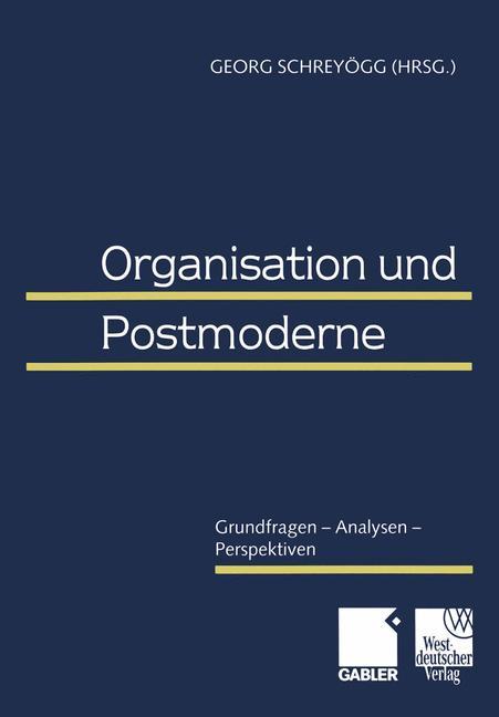 Vorderes Coverbild Organisation und Postmoderne