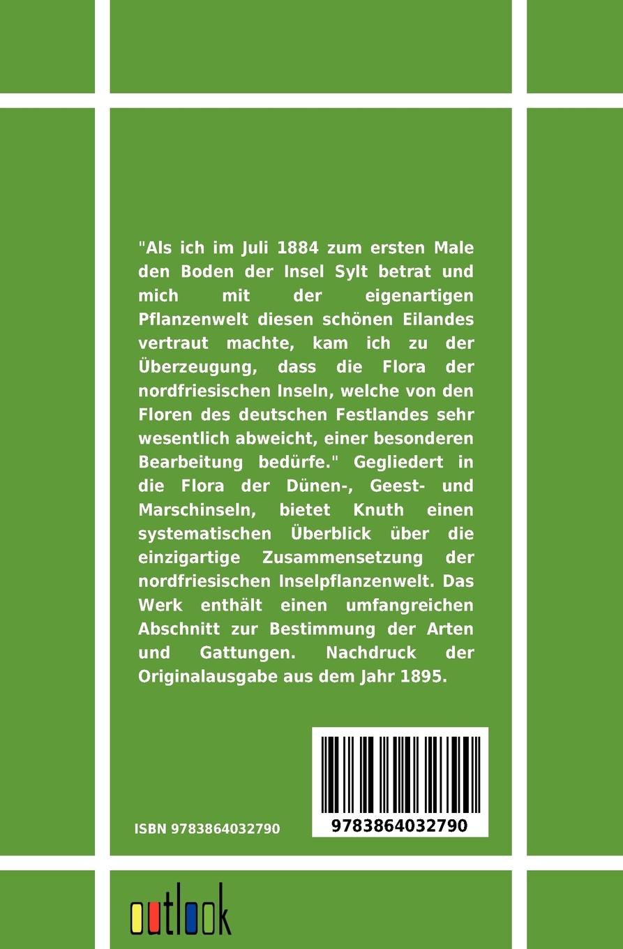 Rückseitencover Flora der Nordfriesischen Inseln