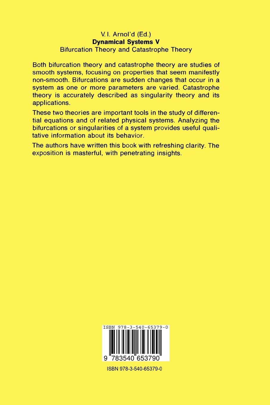 Rückseitencover Dynamical Systems V