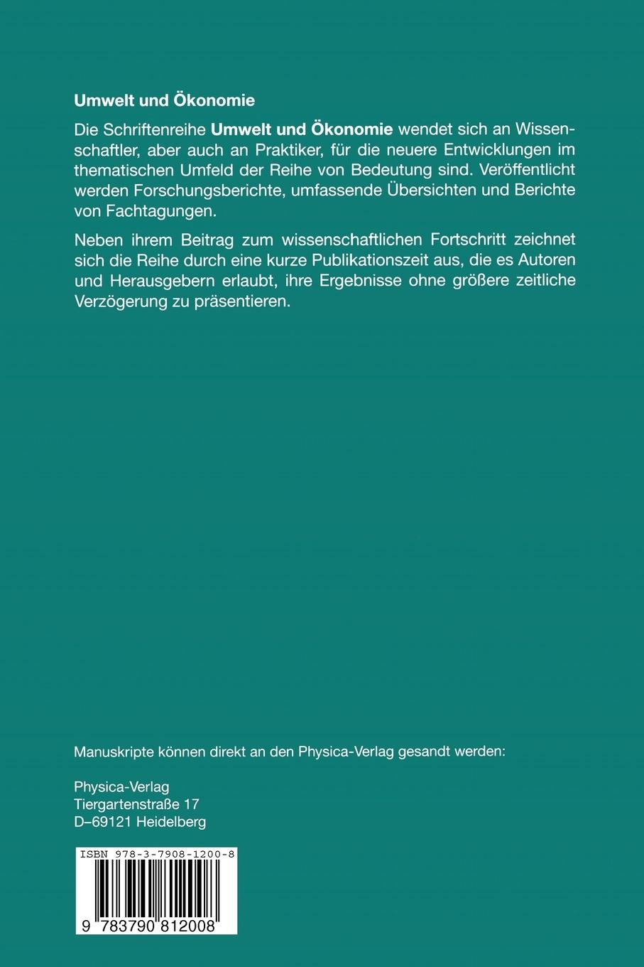 Rückseitencover Altproduktentsorgung aus betriebswirtschaftlicher Sicht