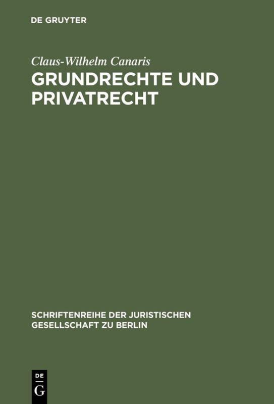 Vorderes Coverbild Grundrechte und Privatrecht