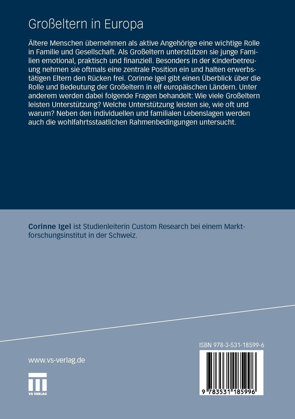 Rückseitencover Großeltern in Europa
