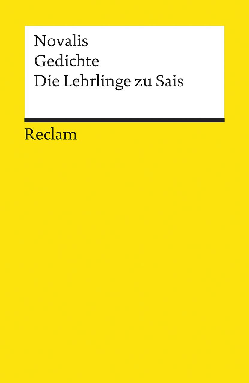 Vorderes Coverbild Gedichte. Die Lehrlinge zu Sais