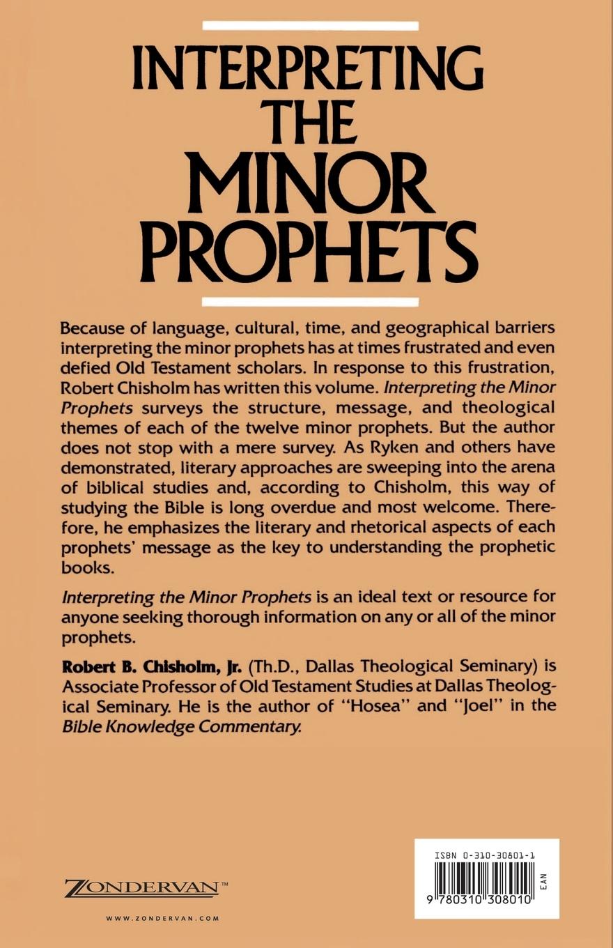 Rückseitencover Interpreting the Minor Prophets