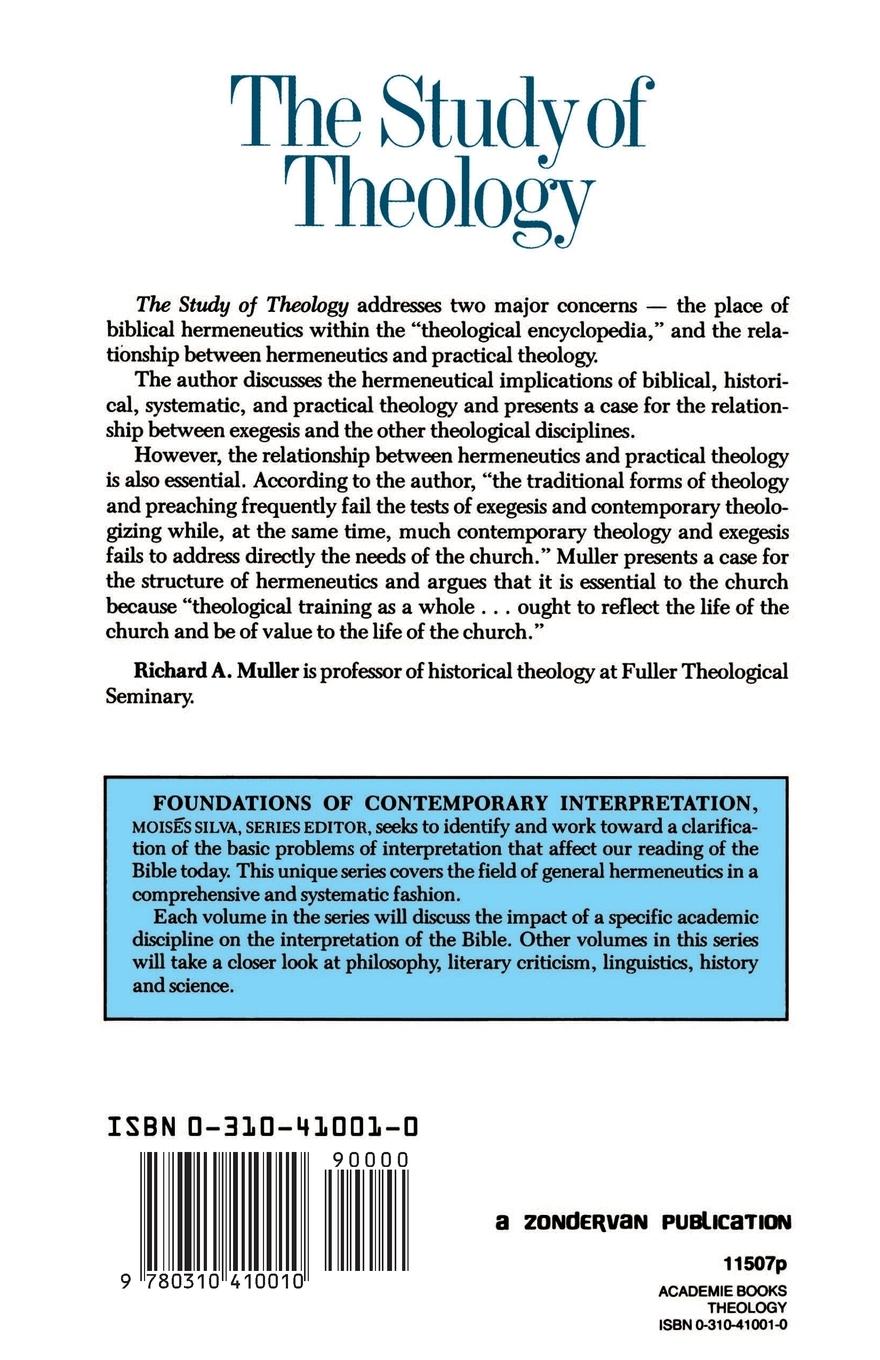 Rückseitencover The Study of Theology