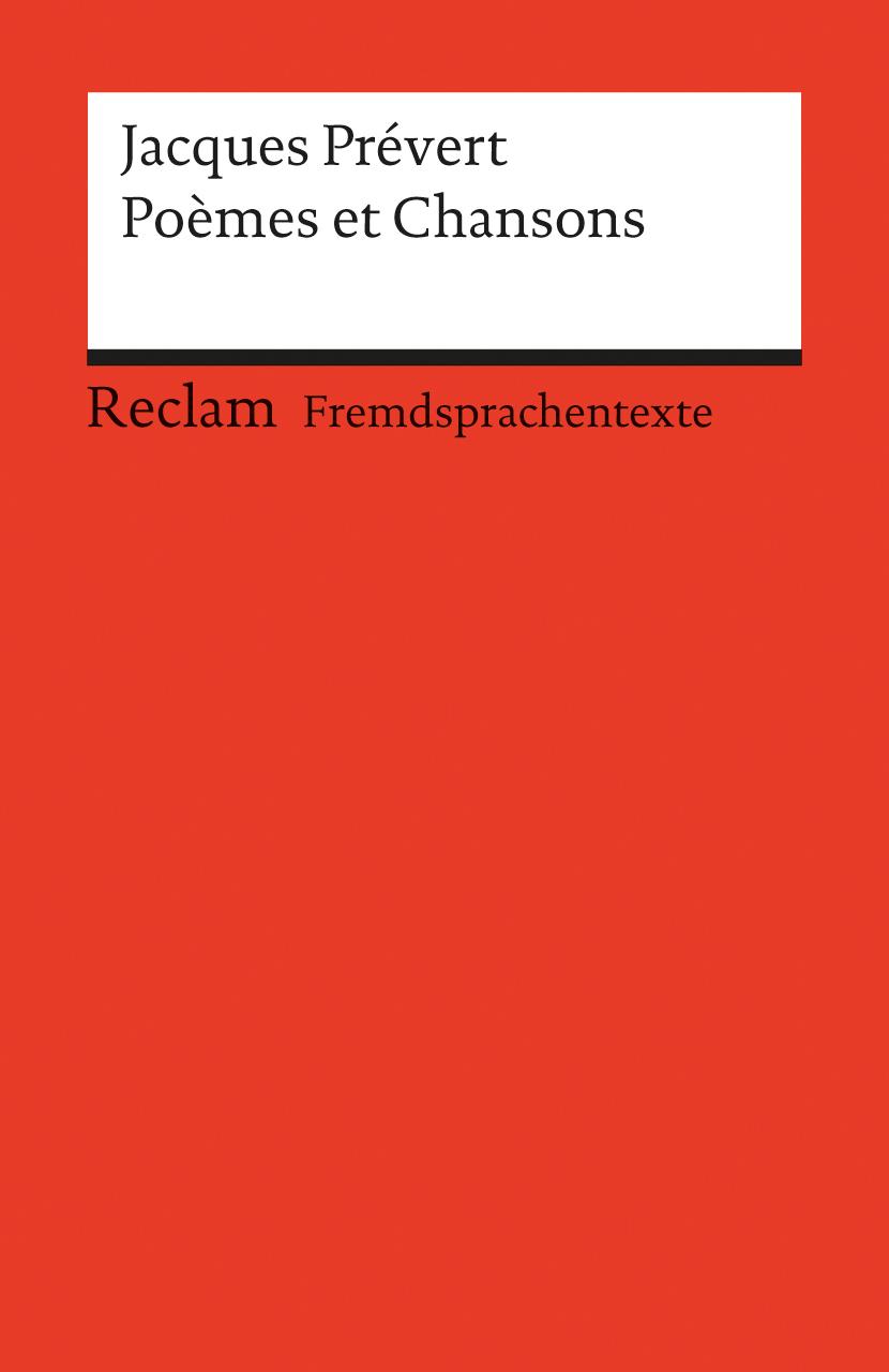 Vorderes Coverbild Poemes et Chansons