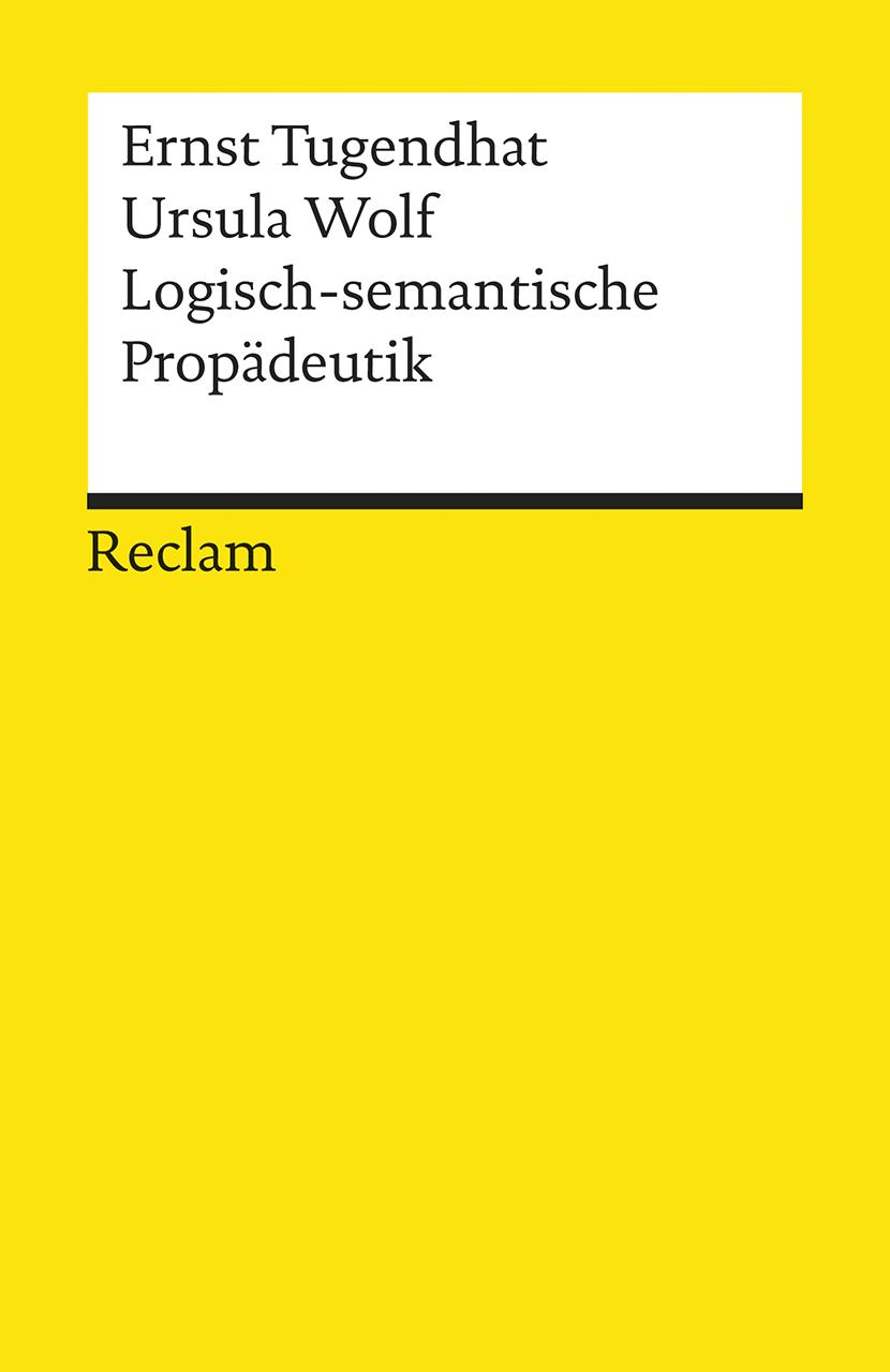 Vorderes Coverbild Logisch - semantische Propädeutik
