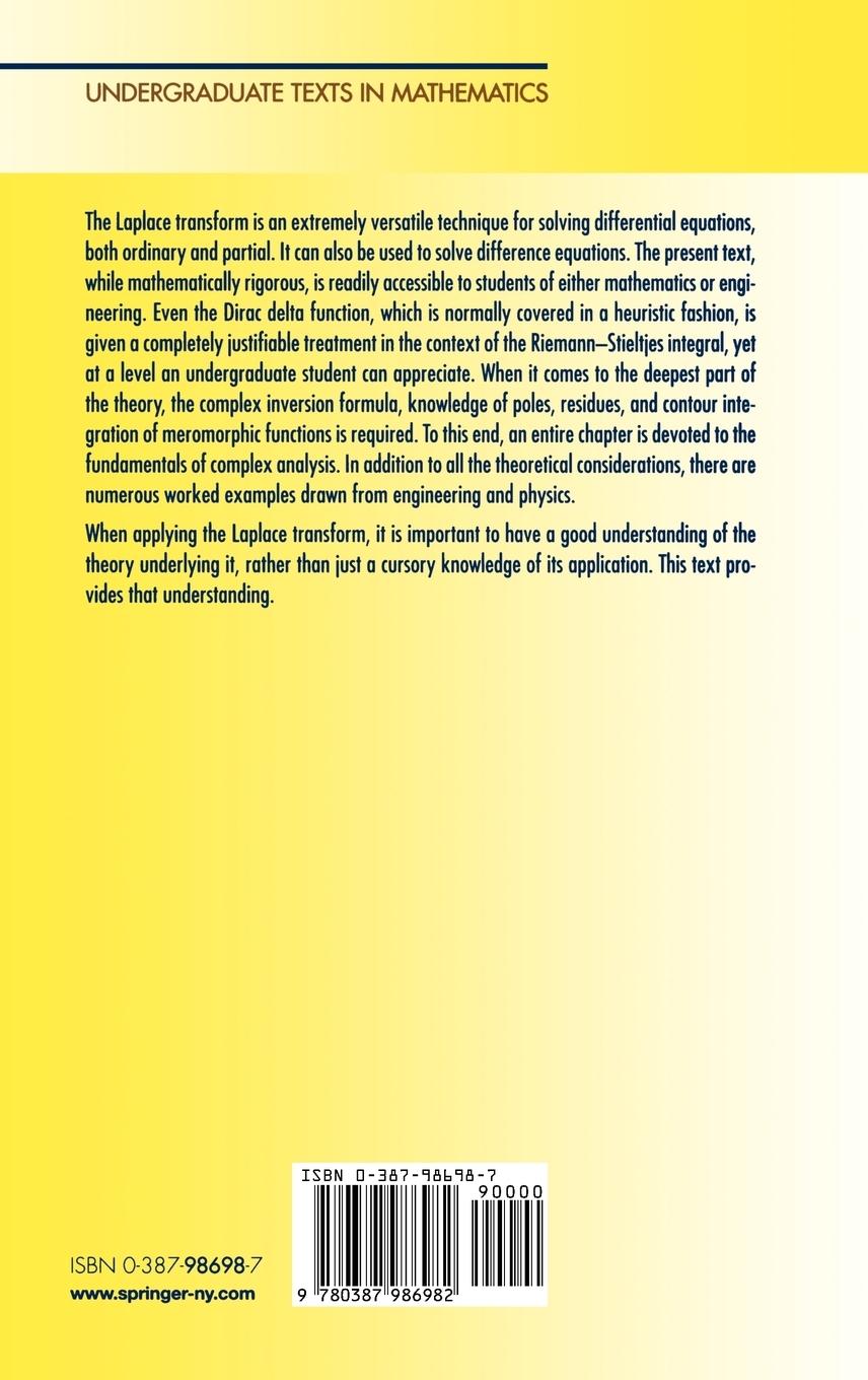 Rückseitencover The Laplace Transform