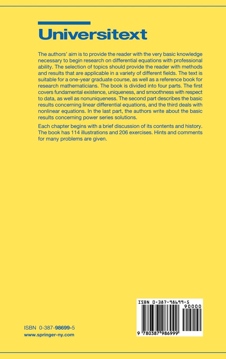Rückseitencover Basic Theory of Ordinary Differential Equations