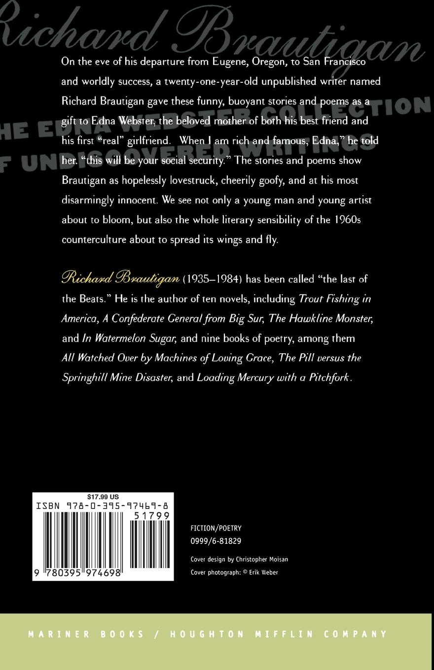 Rückseitencover The Edna Webster Collection of Undiscovered Writing
