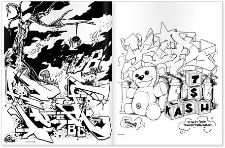 Beispielinhalt (Bild) Graffiti Coloring Book 3: International Styles