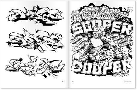Beispielinhalt (Bild) Graffiti Coloring Book 3: International Styles
