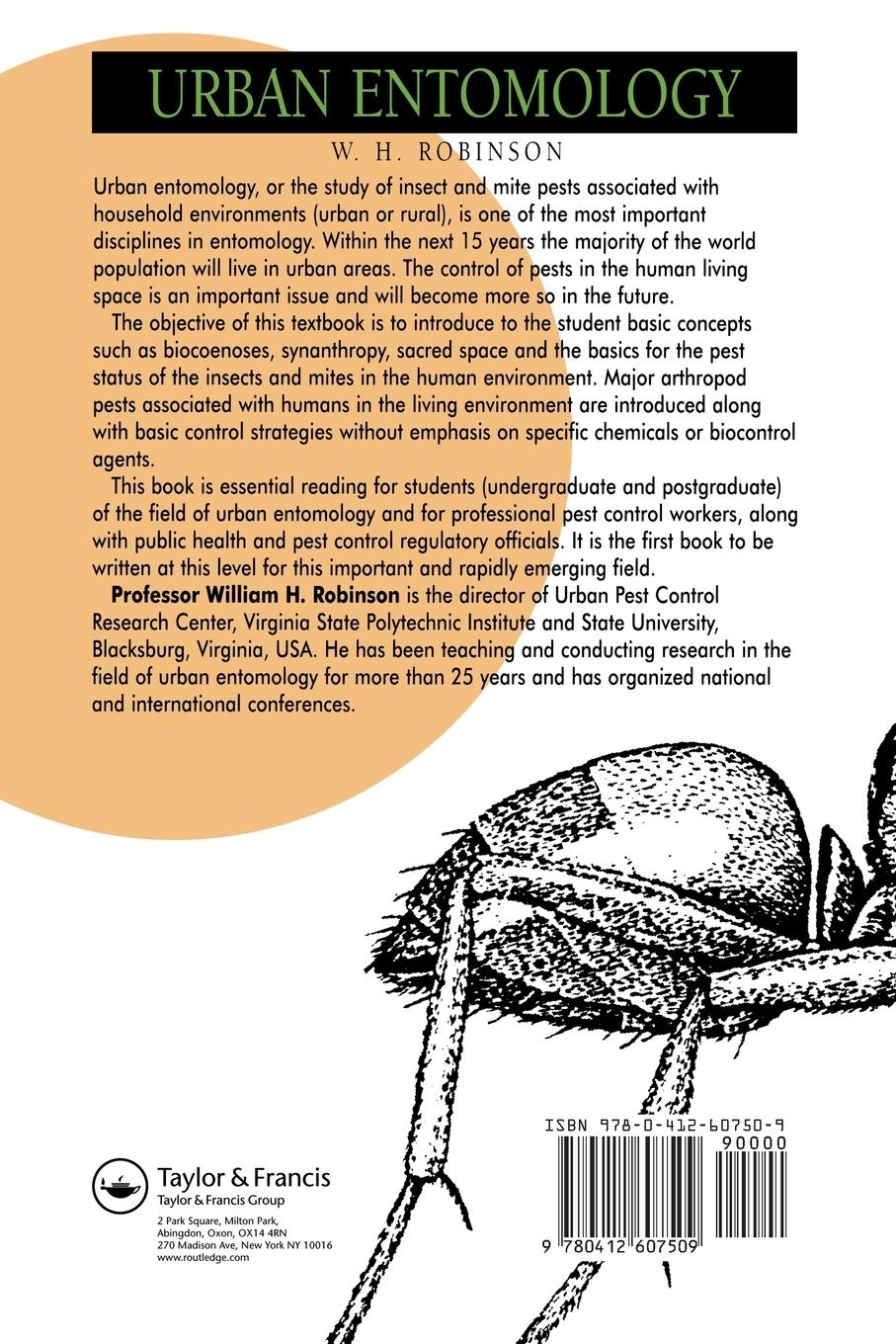 Rückseitencover Urban Entomology