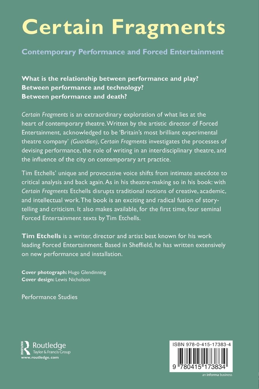 Rückseitencover Certain Fragments