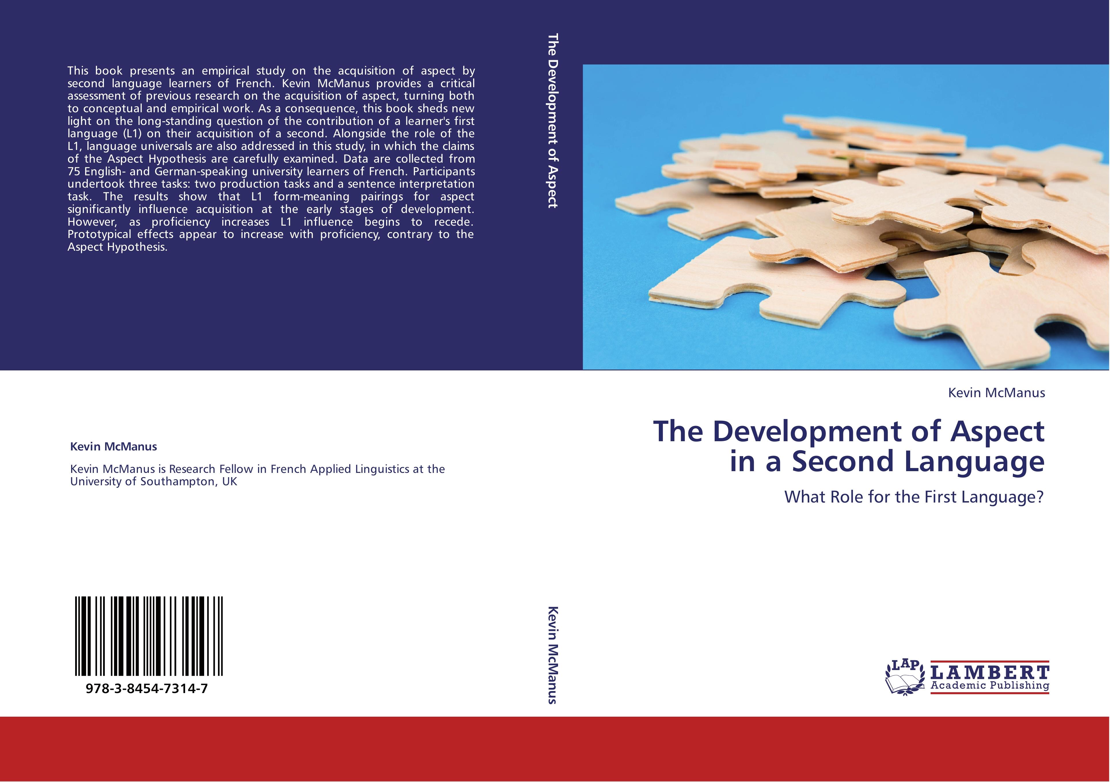 Vorderes Coverbild The Development of Aspect in a Second Language