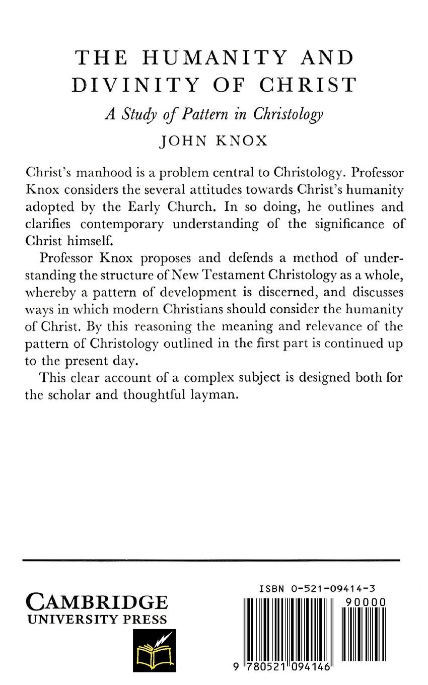 Rückseitencover Humanity and Divinity of Christ