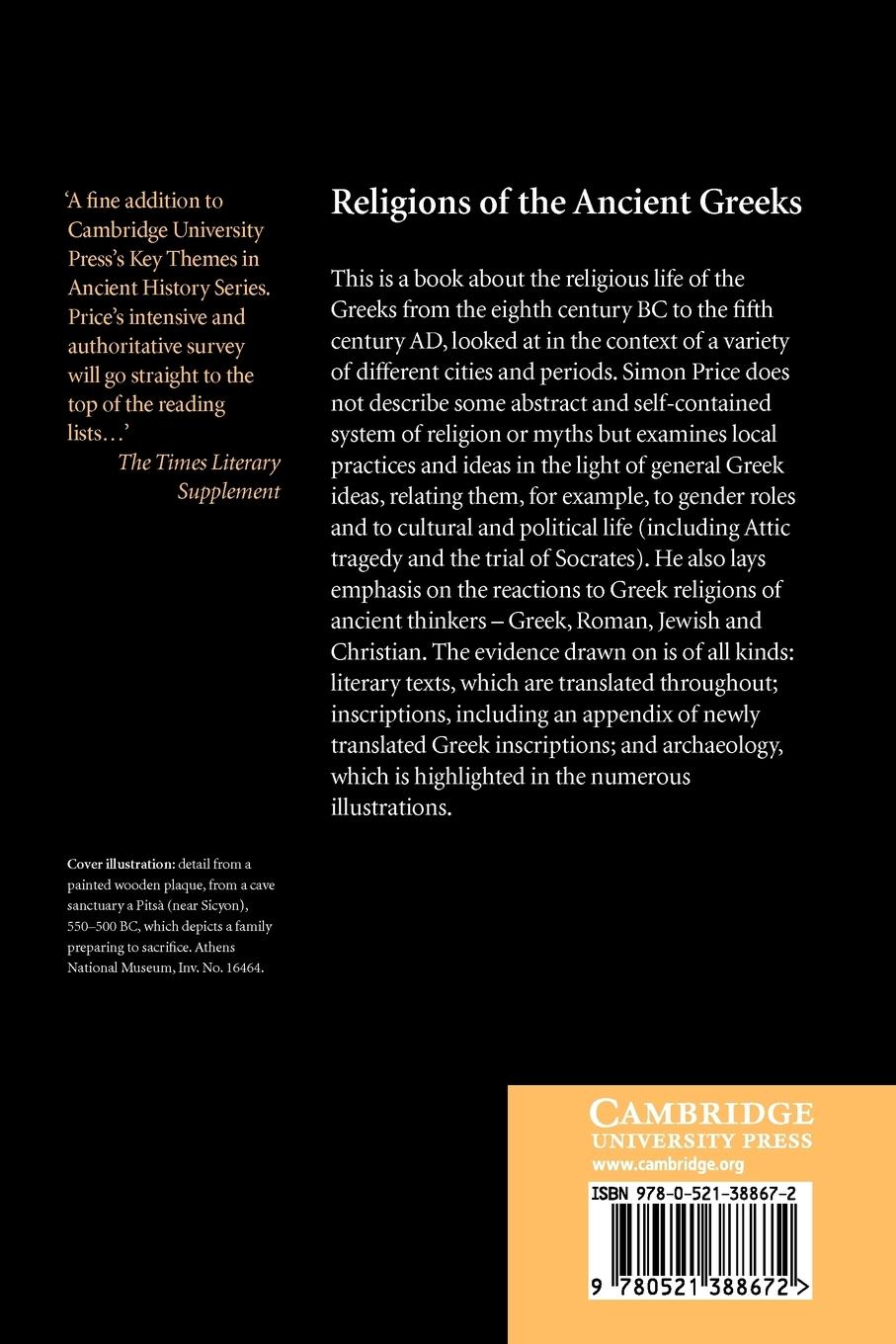 Rückseitencover Religions of the Ancient Greeks