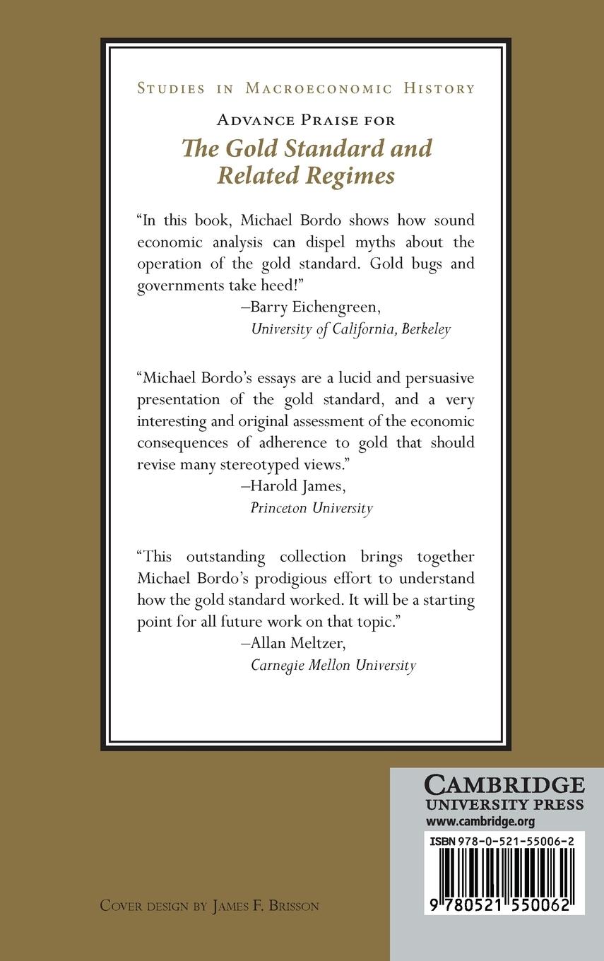 Rückseitencover The Gold Standard and Related Regimes