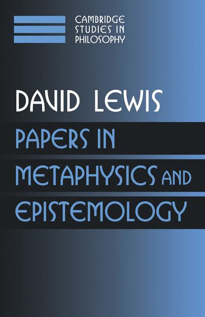Vorderes Coverbild Papers in Metaphysics and Epistemology